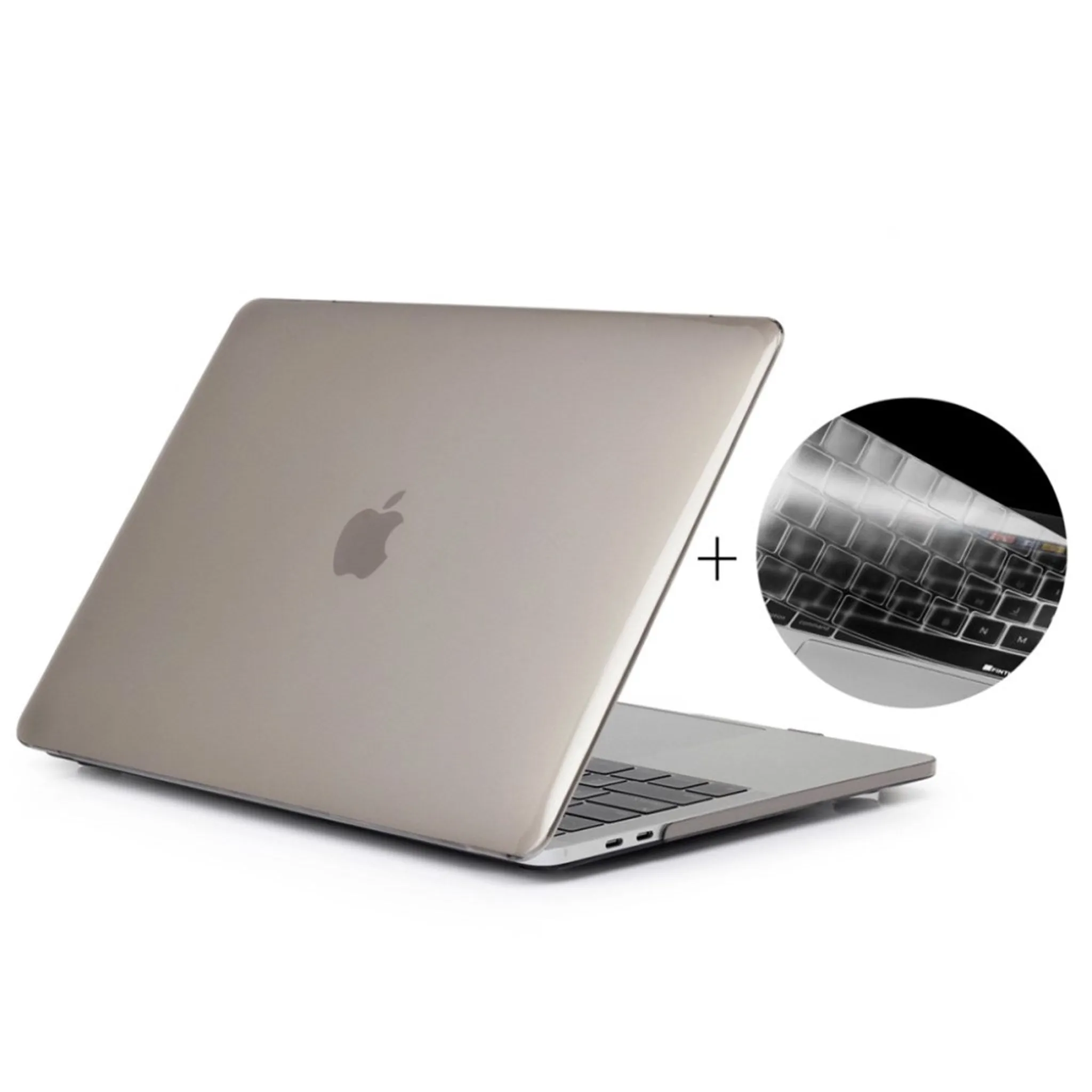 HAT PRINCE MacBook Pro 13 No Touchbar crystal case with keyboard protector - Grey