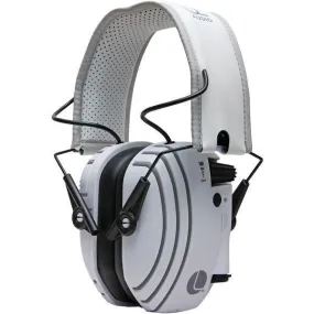 Hearing Headphones with Bluetooth & Microphones (White-Gray)