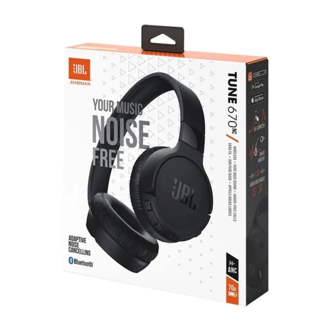 JBL Tune 670NC - Noise Cancelling Headphones Black