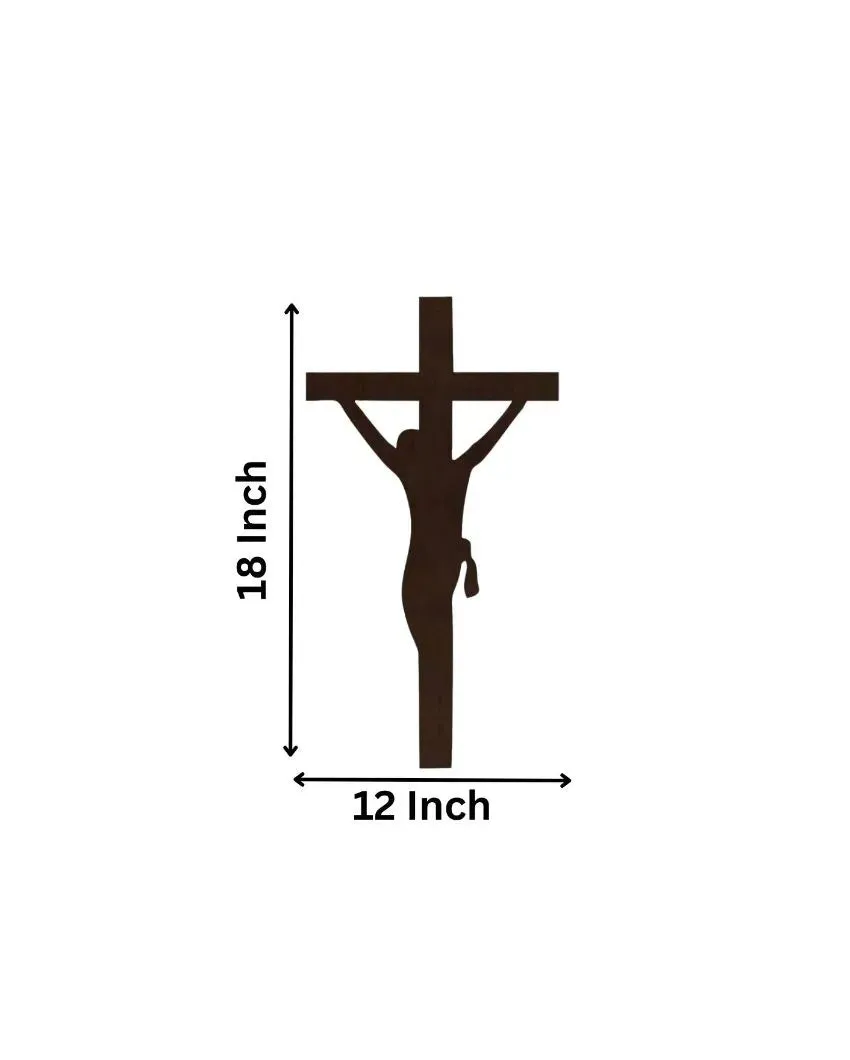 Jesus On Cross Mdf Led Decorative Backlit For Home And Office Decor