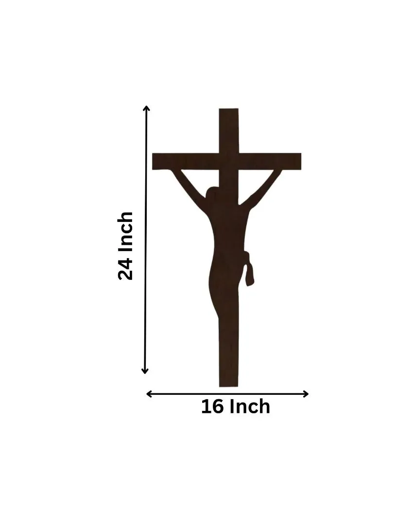 Jesus On Cross Mdf Led Decorative Backlit For Home And Office Decor