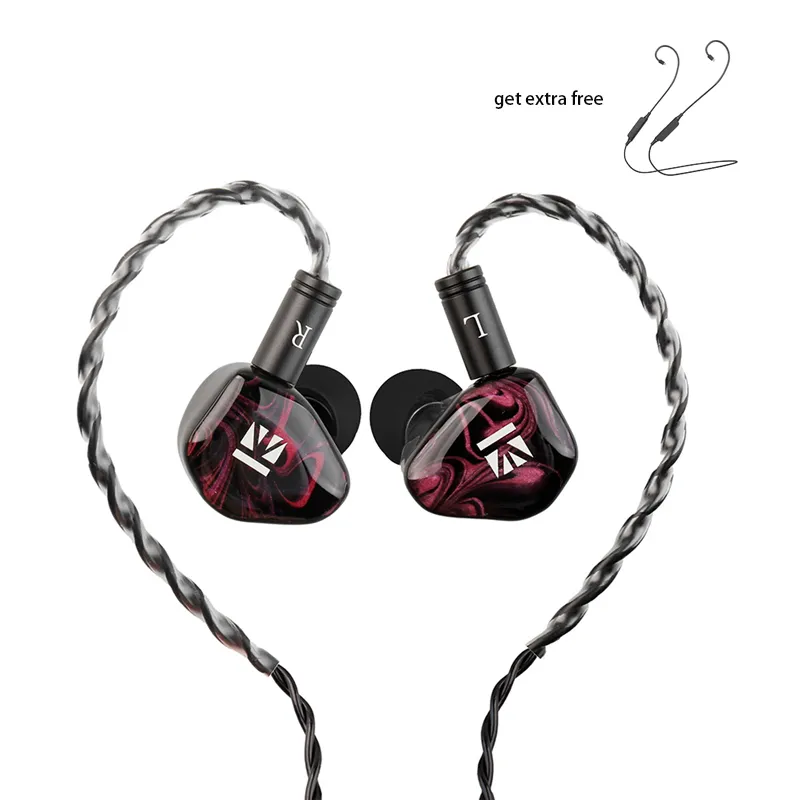 【KBEAR KB01】 Headphones 10MM Beryllium Diaphragm Dynamic Drivers Earphone Noise Cancelling Earbuds Sport In-ear Headset Monitor