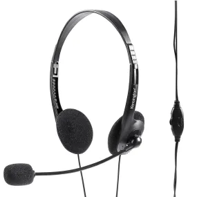 Kensington Light Weight Headset with Microphone Headphone Black