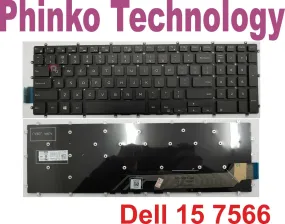 Keyboard for Del Inspiron 15 7566 5567 7567 5665 15-7000 G3-3579 3779 G5-5587