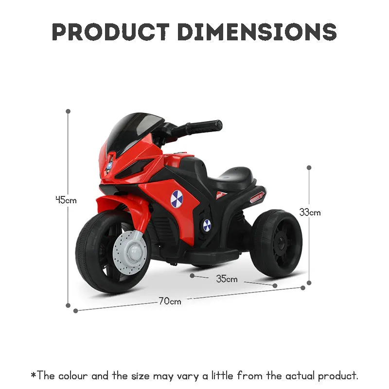 Kids Ride On Motorbike electric three-wheeled motorcycle bike for boys, rechargeable, with music, lights. Gift for boys