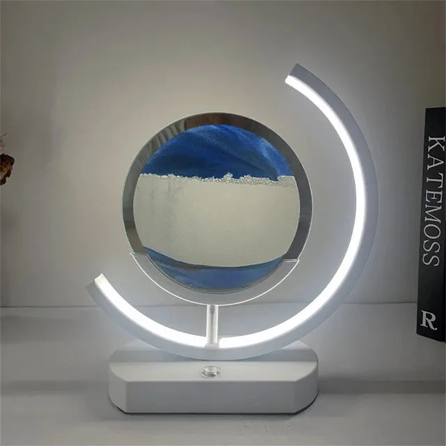 LED Moving Sand Art Table Lamp