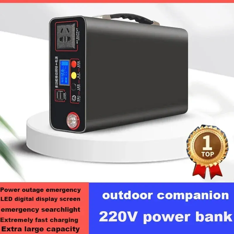 Lifepo4 220V Korean Style Power Bank 300W External Power Bank 90Ah Home Outdoor Camping Power Supply System Notebook Wholesale