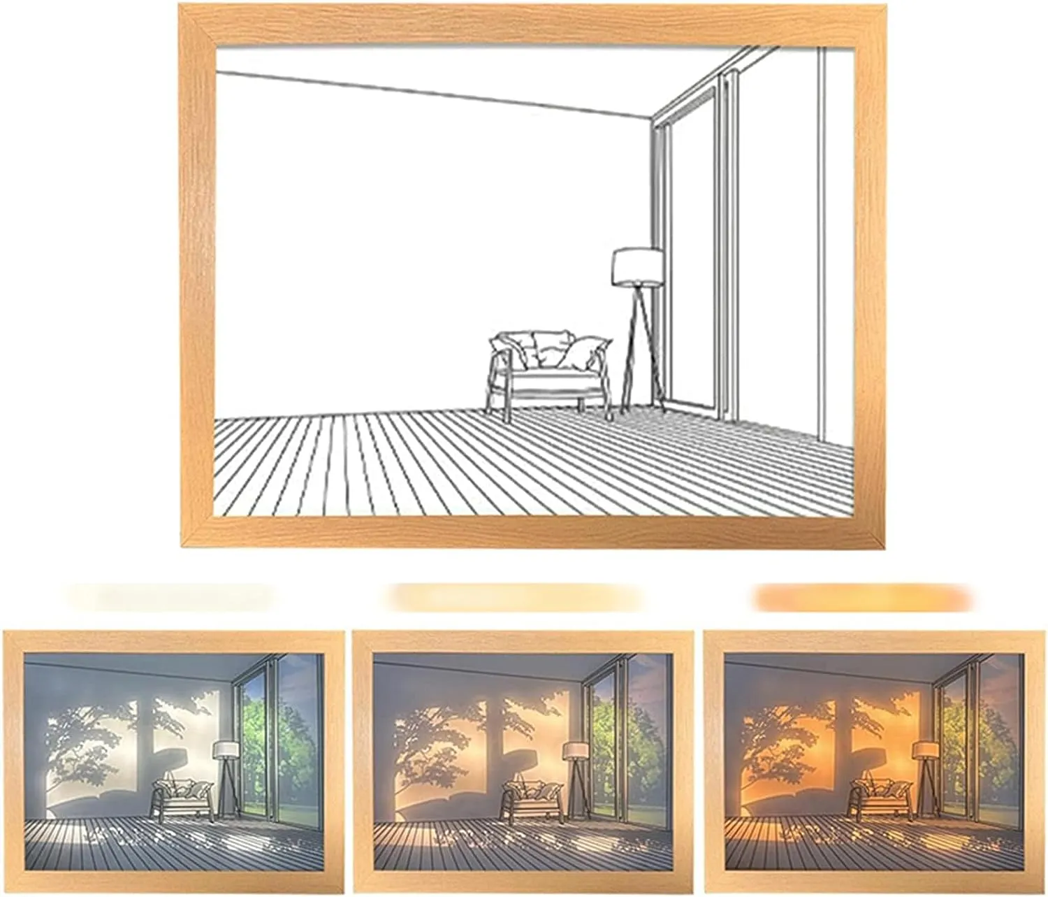 Lighting Painting Decoration 3 Colors- Room