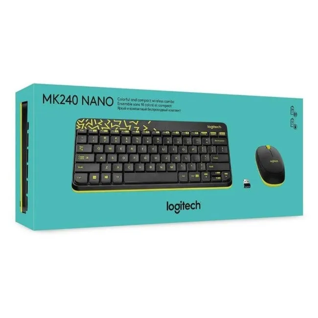 Logitech MK240 Keyboard & Mouse Nano Wireless Combo