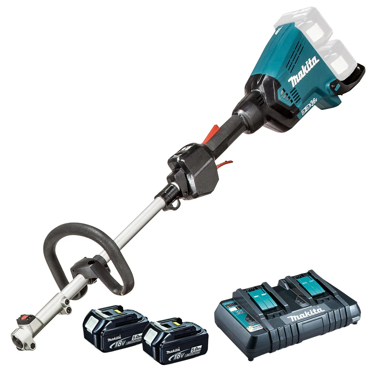 Makita DUX60PT2 36V Brushless Split Shaft with 2 x 5.0Ah Batteries & Charger