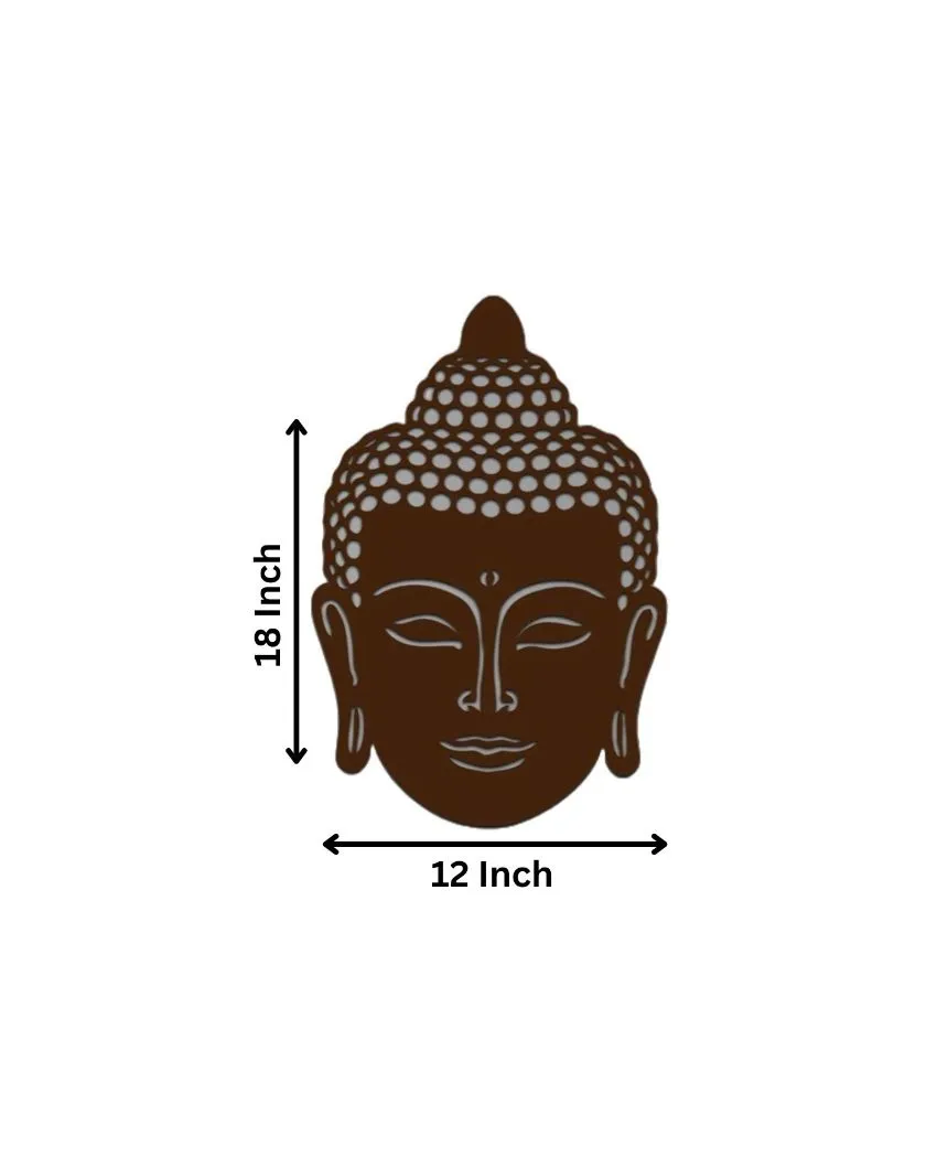 Meditation Lord Buddha Wooden Led Backlit For Home & Office Decor