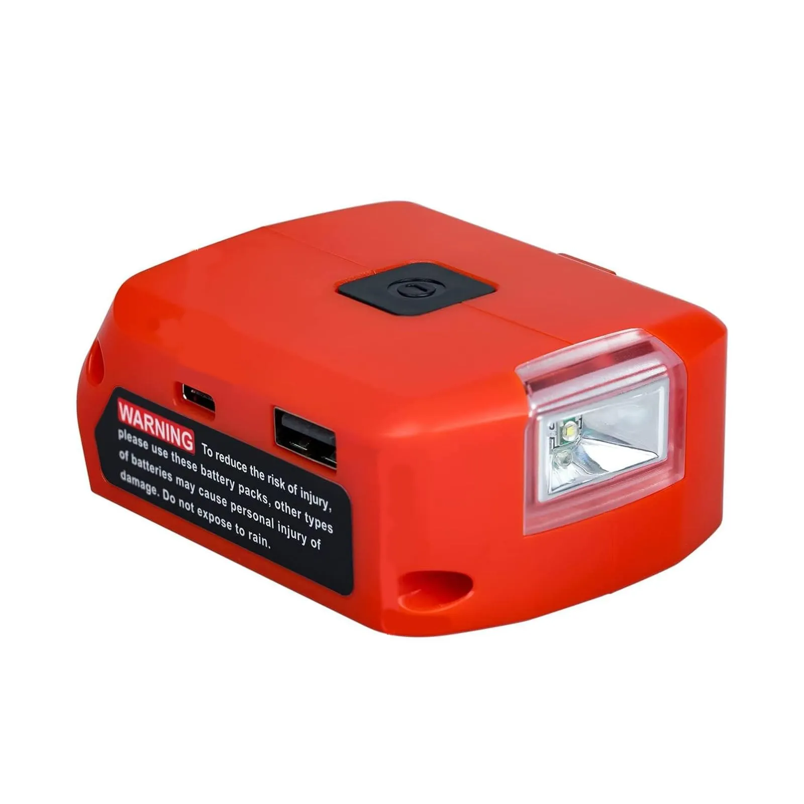 Mellif USB Charger Adapter w/ LED Light Compatible with Milwaukee 18v Battery