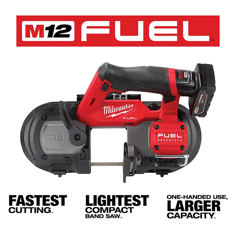 Milwaukee 2529-21XC M12 FUEL 12V Cordless Li-Ion Brushless Compact Band Saw Kit