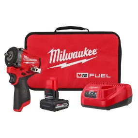 Milwaukee 2562-21 M12 FUEL 12V 3/8" Stubby Impact Wrench Kit