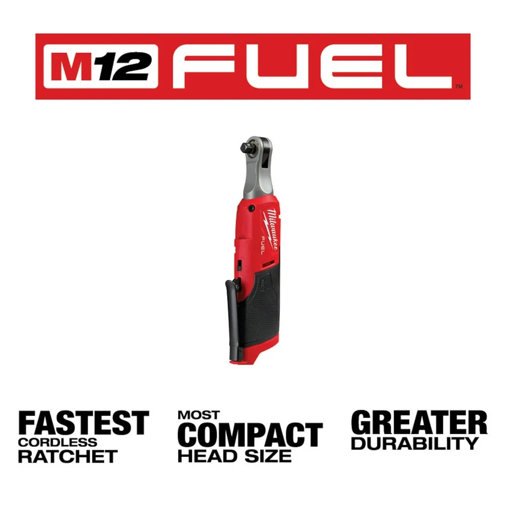 Milwaukee 2567-20x5HO M12 FUEL 12V 3/8" High Speed Ratchet w/ 5AH Battery