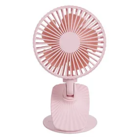 Mini Fan Hanging Neck Clip Shaking Head Desktop Stroller Dormitory Desktop USB Rechargeable Fan