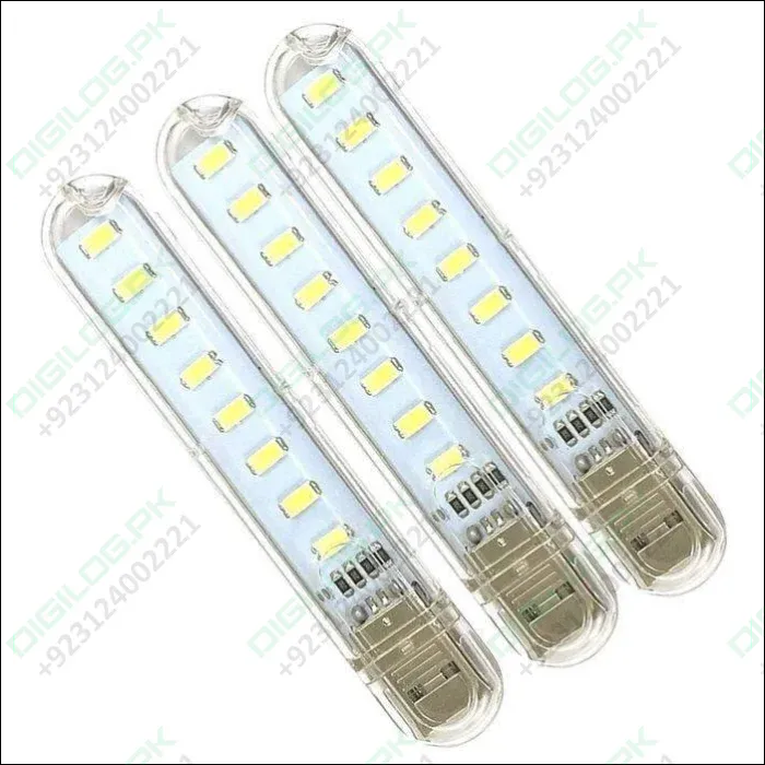 Mini Portable Usb Led Night Light 5730 Smd 8 Leds Lamp Reading Camping Cool White