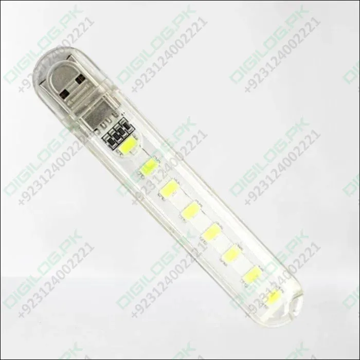 Mini Portable Usb Led Night Light 5730 Smd 8 Leds Lamp Reading Camping Cool White