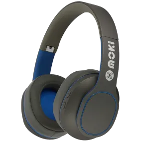 Moki Navigator Noise Cancelling Wireless Over-Ear Headphones - Blue