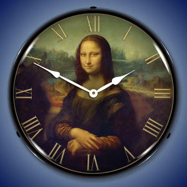 Mona Lisa Backlit LED Clock