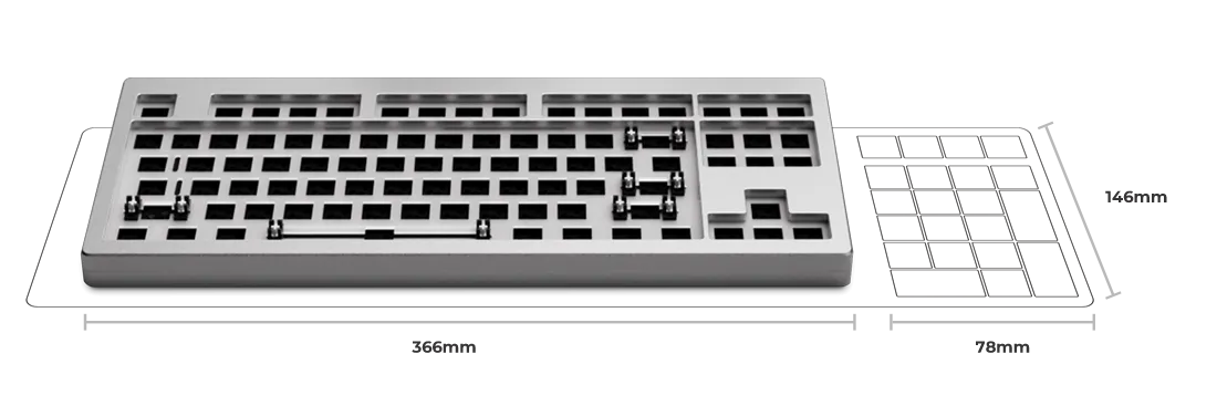 Monsgeek M3 TKL - Barebones Keyboard Kit