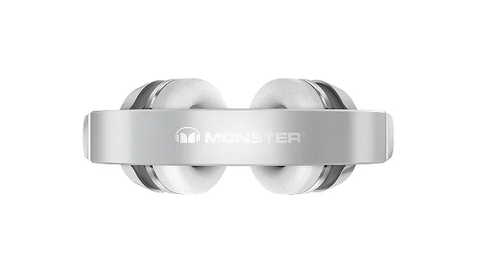 Monster Clarity Designer Series HD Bluetooth Wireless Headphones in Silver - Ships Same/Next Day!