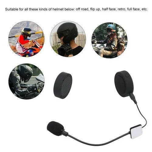 Motorcycle Riders BT Headphone Moto Helmet Headset Wireless Handsfree Earphone Motorcycle Helmet Headphones for Phones/MP3/ Speaker