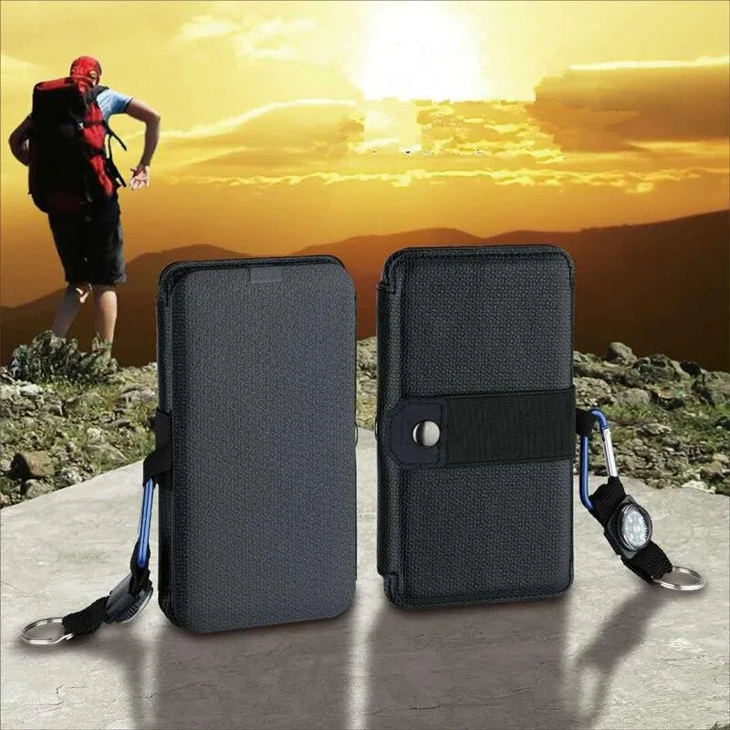 Multifunctional Portable Solar Charger 5V 2.1A USB Power Bank