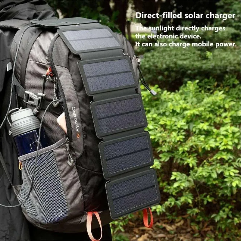 Multifunctional Portable Solar Charger 5V 2.1A USB Power Bank