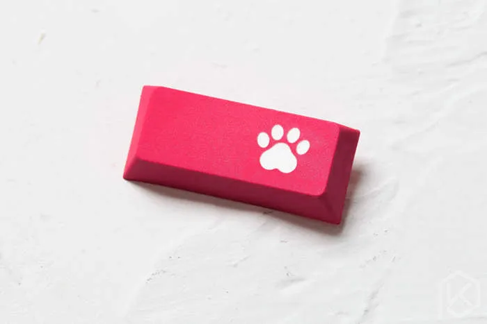 Novelty cherry profile dip dye sculpture pbt keycap for mechanical keyboard laser etched legend cat pad enter black red blue