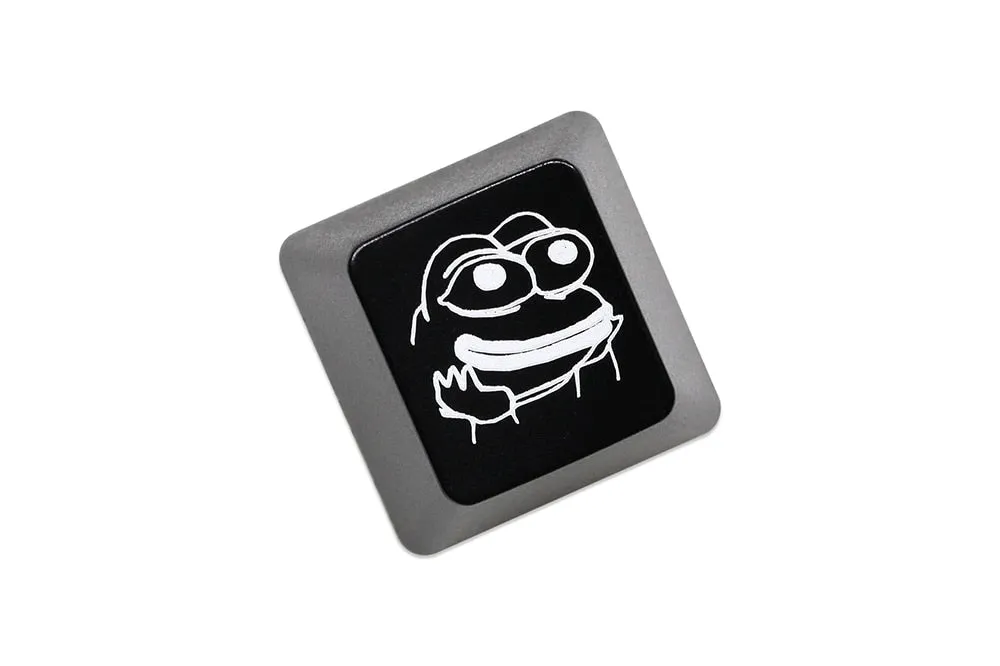 Novelty Shine Through Keycaps ABS Etched back lit black red r1 ESC Sad Frog THX meme Internet Trends