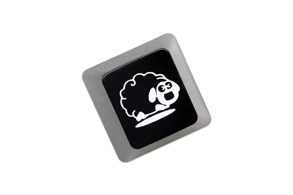 Novelty Shine Through Keycaps ABS Etched back lit black red r1 ESC the Cute Sheep Sheep Sheep