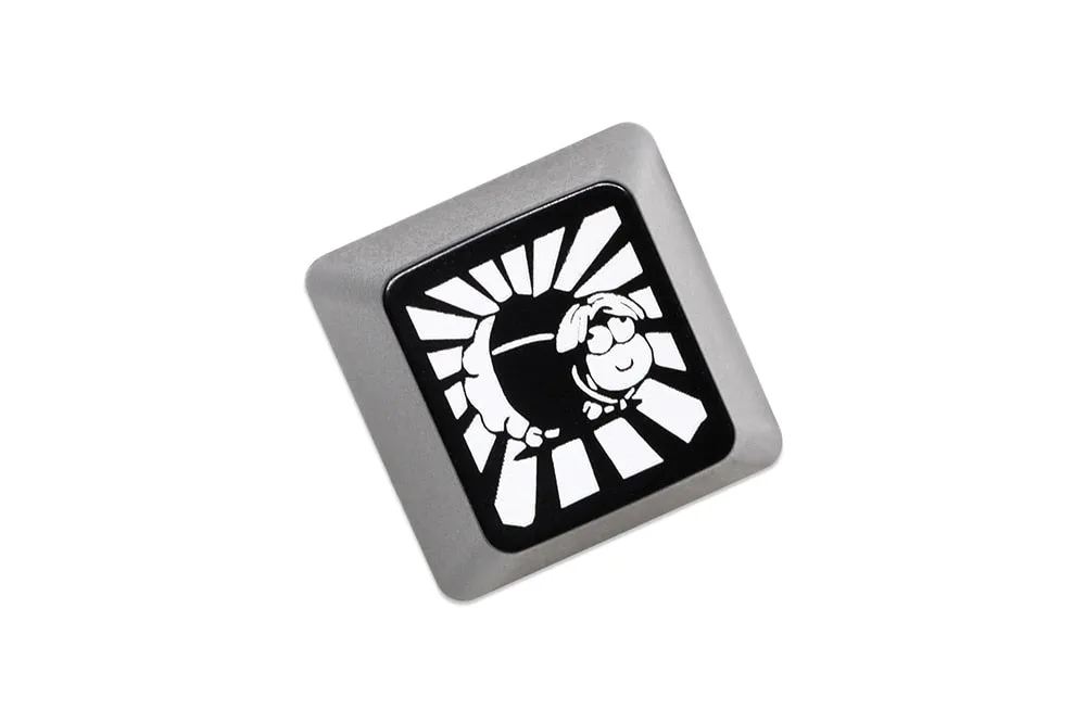 Novelty Shine Through Keycaps ABS Etched back lit black red r1 ESC the Cute Sheep Sheep Sheep