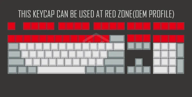 Novelty Shine Through Keycaps ABS Etched, Shine-Through Captain Marvel black red custom mechanical keyboard enter spacebar esc