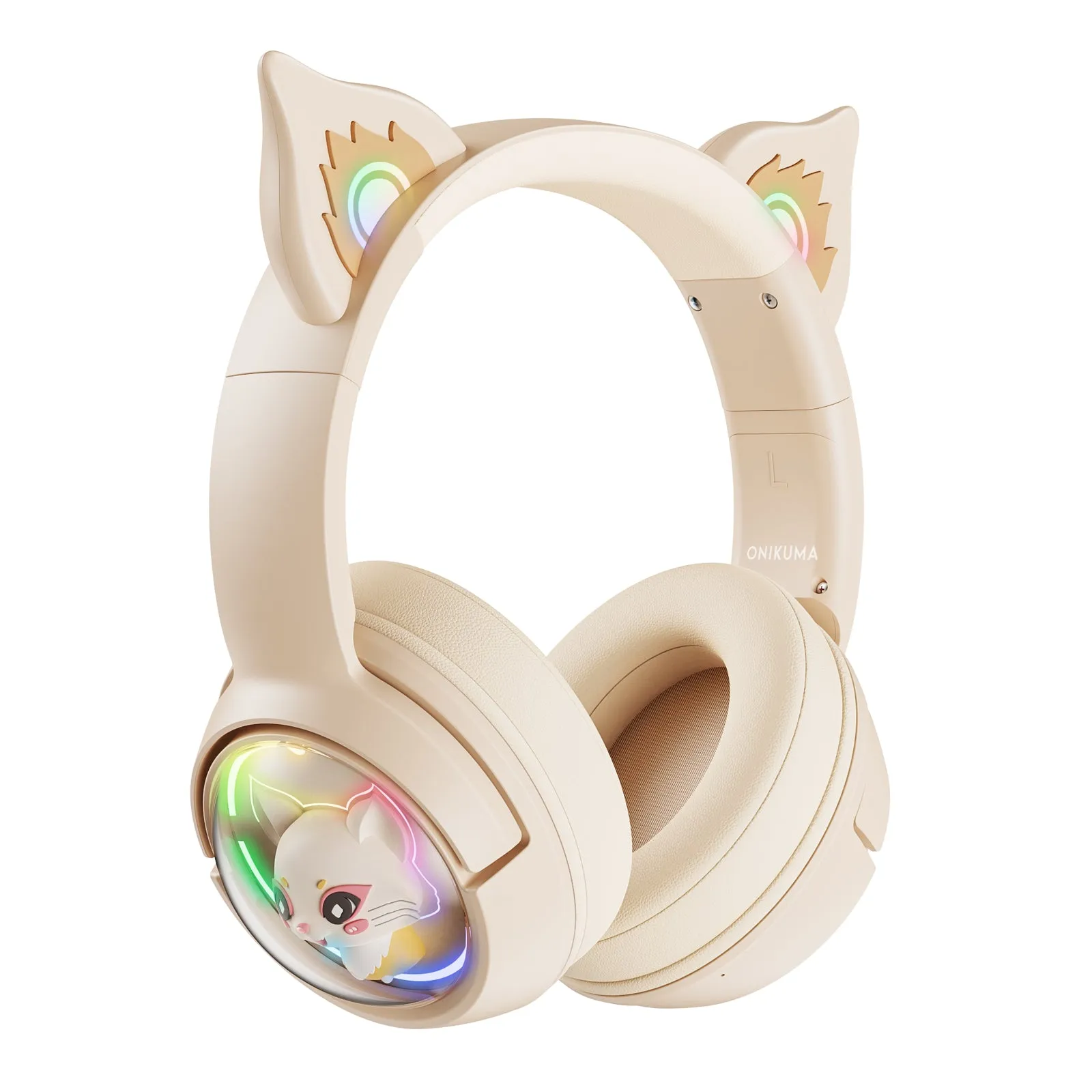 ONIKUMA B5 RGB Cat Ear Bluetooth Wireless Gaming Headset