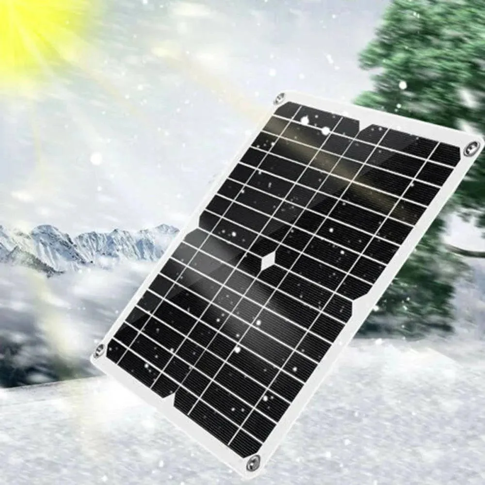 Outdoor Camping Power Bank Monocrystalline Solar Panel Kit Dual USB Phone Charger Waterproof with Solar Charge Controller 2022