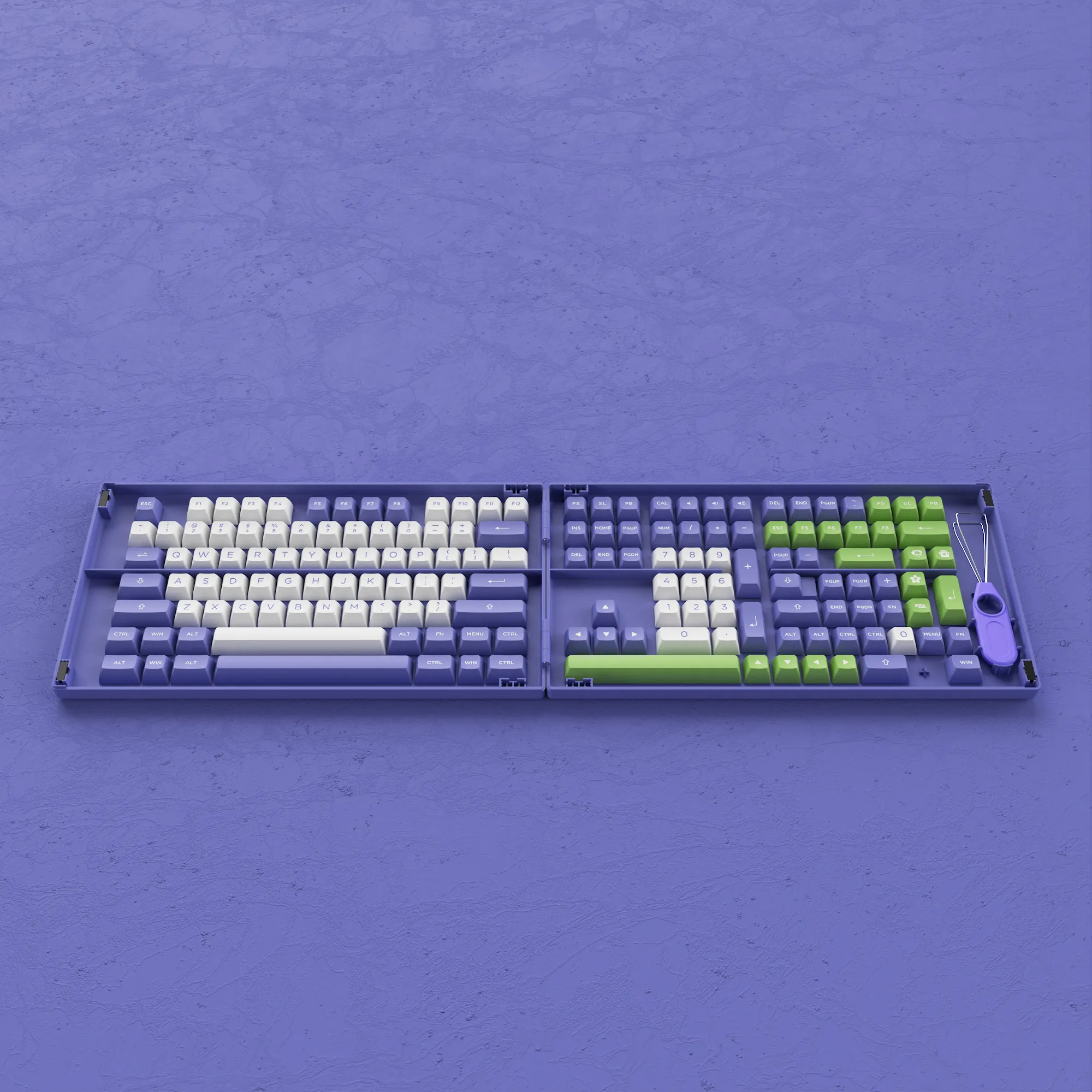 Periwinkle Very Peri Keycap Set(197-Key)