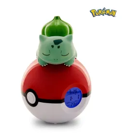 Pokémon Alarm Clock Pokeball With Light Bulbasaur 18 Cm