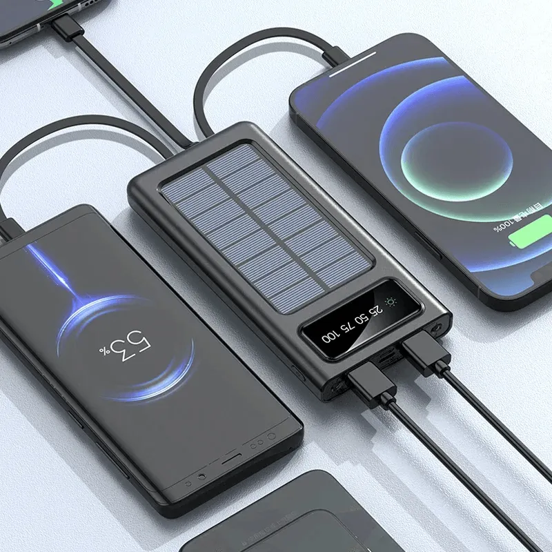 Portable Fast Charging Solar Power Bank 10000mAh - P108