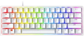 Razer Keyboard Huntsman Mini 60% Gaming Keyboard: Fastest Keyboard Switches Ever - Clicky Optical Switches - Chroma RGB Lighting - PBT Keycaps - Onboard Memory - (Mercury White)