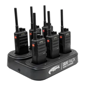 Rugged Radios RDH16 UHF Business Band Handheld Radio BUNDLE - 18 Handheld UHF Radios and 3 Bank Chargers