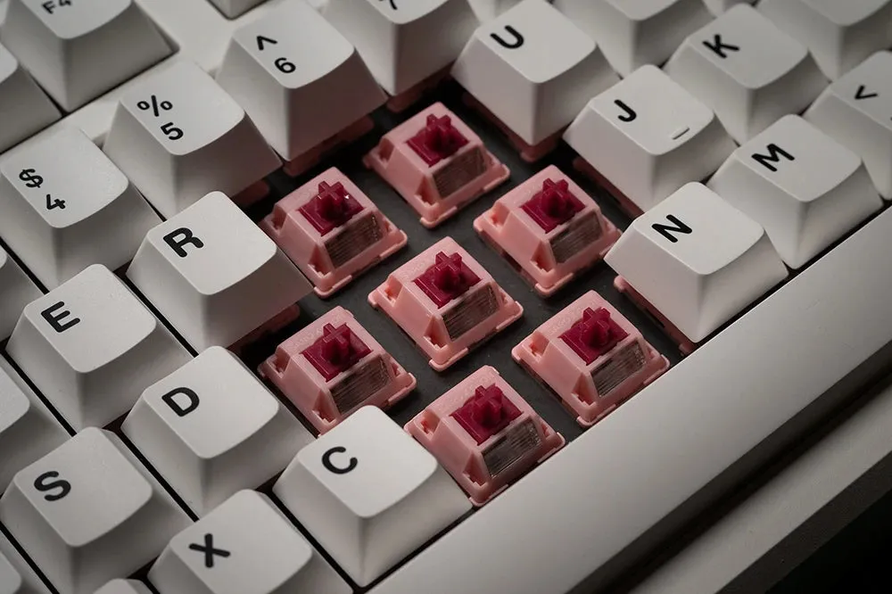 Sarokeys X Geon Strawberry Wine Red Switch V2 Linear switch MX Stem for Gaming Mechanical Keyboard Pre Lubed Long Spring LY Y3