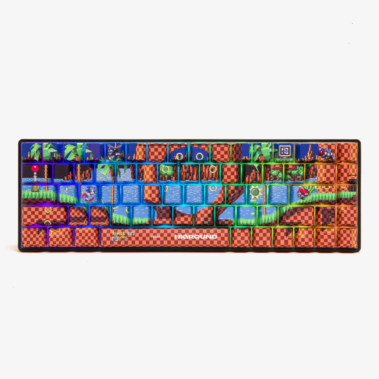 Sonic x Higround Green Hill Zone Keyboard