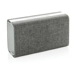 Speaker and power bank 'Vogue' by XD design in grey fabric