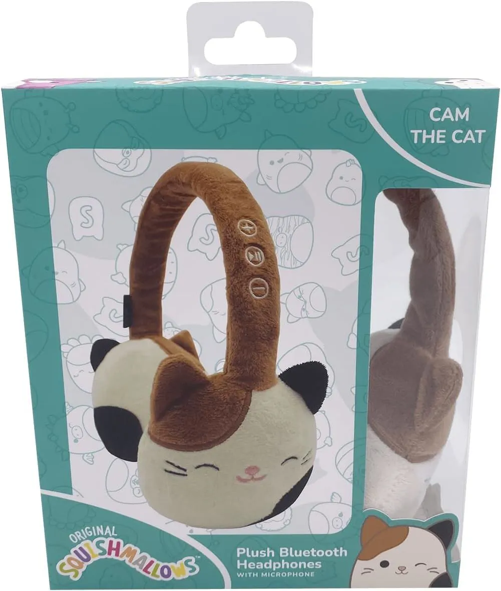 Squishmallows Plush Bluetooth Headphones with Microphone Cam The Cat - HMSQM-BT-CAM