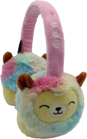 Squishmallows Plush Bluetooth Headphones with Microphone Leonard The Lion - HMSQM-BT-LEONARD