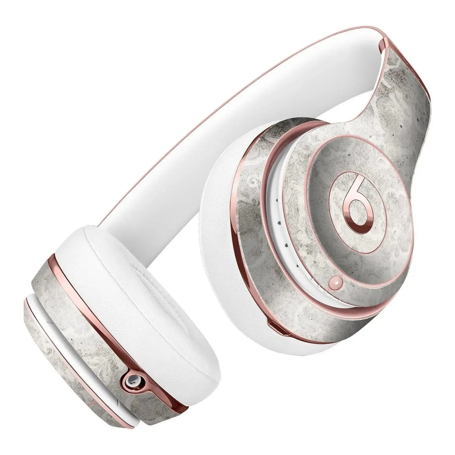 Stained Gray Damask Pattern Full-Body Skin Kit for the Beats by Dre