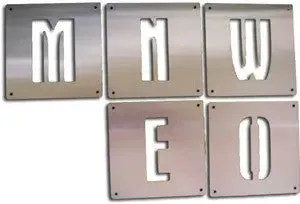 Stainless Steel Numbers and Letters