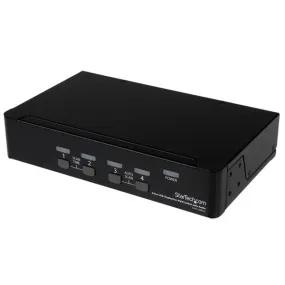 Startech.Com 4 Port Displayport Kvm Switch W/ Audio - Usb, Keyboard, Video, Mouse, Computer Switch Box For 2560X1600 Dp