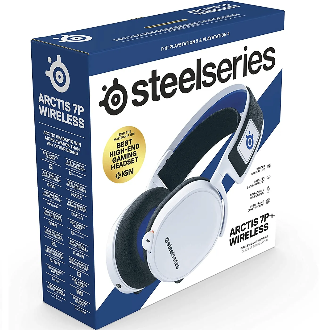 SteelSeries Arctis 7P  Wireless Gaming Headset Headphones Microphone PS4 PS5 Playstation